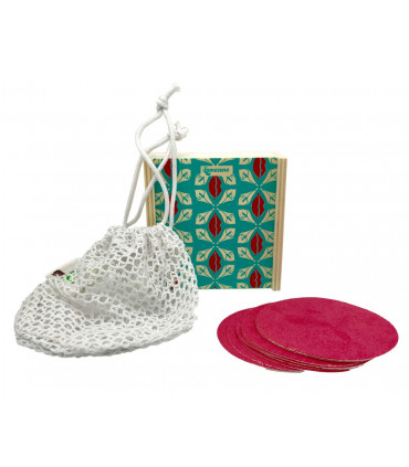 Set de discos desmaquillantes reutilizables