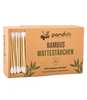 Bastoncillos ecológicos para el oído de bambú Pandoo