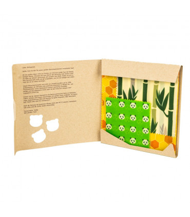 Set de 3 envoltorios de cera de abeja "Bee Wraps"