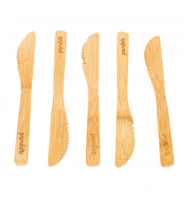 Set de 5 Cuchillos reutilizables de Bambú