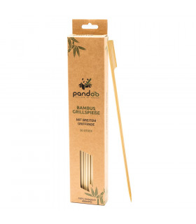 Set de 30 palillos de bambú para brochetas Pandoo