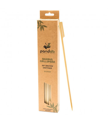 Set de 30 palillos de bambú para brochetas Pandoo