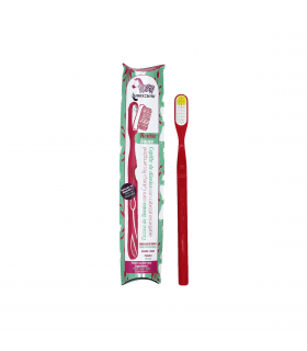 Cepillo de dientes rojo con cabezal intercambiable Lamazuna
