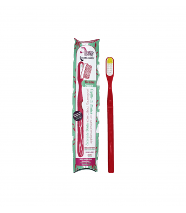 Cepillo de dientes rojo con cabezal intercambiable Lamazuna
