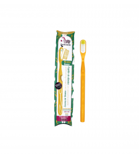 Cepillo de dientes amarillo con cabezal intercambiable Lamazuna