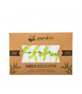 Pack de 6 toallas de bambú para pieles sensibles Pandoo