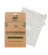 Pack de 3 bolsas de red reutilizables de algodón orgánico