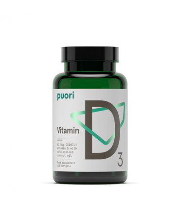 Vitamina D3 Puori con aceite de coco
