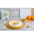 Arroz de konjac presentado en plato