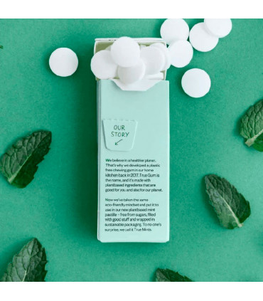 Caramelos de Menta naturales parte trasera