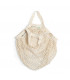 Bolsa de Red con Asa Corta de Algodón Orgánico Beige