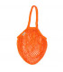 Bolsa de Red con Asa Larga de Algodón Orgánico naranja