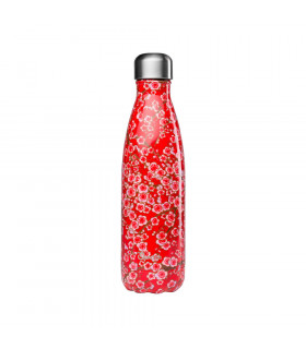 Botella Térmica 500ml flores rojas