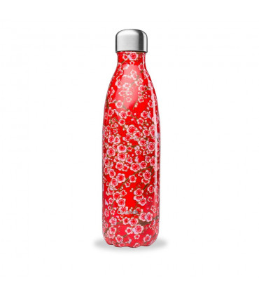 Botella Térmica 750ml FLORES rojas