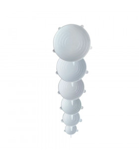 Set de 6 Tapas de Silicona Reutilizables