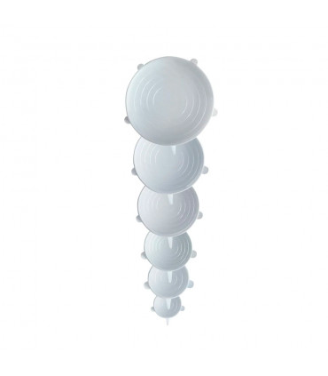 Set de 6 Tapas de Silicona Reutilizables