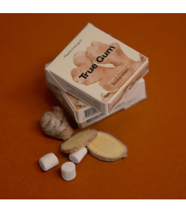 Chicles de jengibre y Cúrcuma sin azúcar
