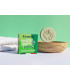 Champú Sólido Natural para cabello graso de espirulina fuera de la caja
