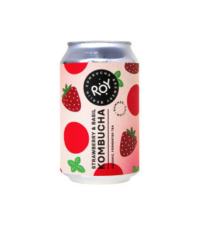 Kombucha Ecológica Fresa y Albahaca