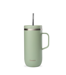 Cold Cup Taza Isotérmica con Asa y pajita 600ml