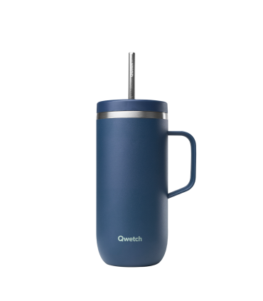 Cold Cup Taza Isotérmica con Asa y pajita 600ml