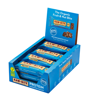 Barrita Energética +Protein RawBite de Cacao Suave Ecológica