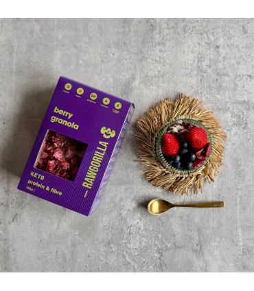 Granola Keto de Frambuesa Sin Gluten