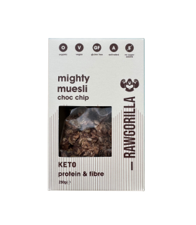 Muesli con chocolate keto ecológico Raw Gorilla