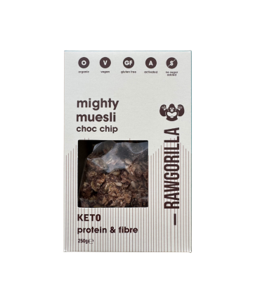 Muesli con chocolate keto ecológico Raw Gorilla