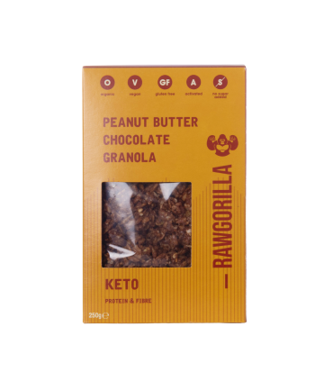 Granola Keto de Crema de cacahuete y Chocolate