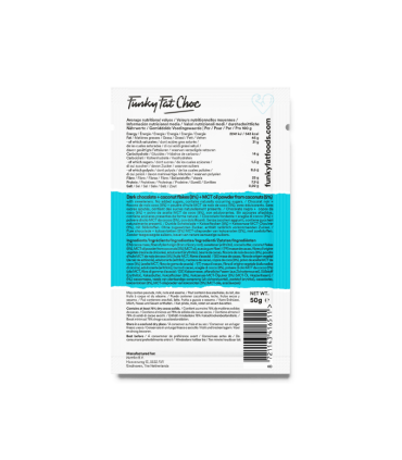 Parte de atrás chocolate Keto con Coco