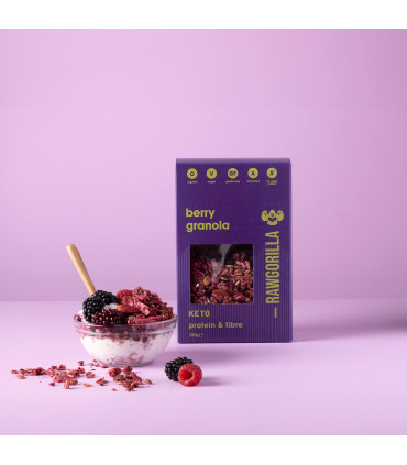 Granola Keto de Frambuesa Sin Gluten