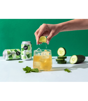 Kombucha de Pepino con Menta
