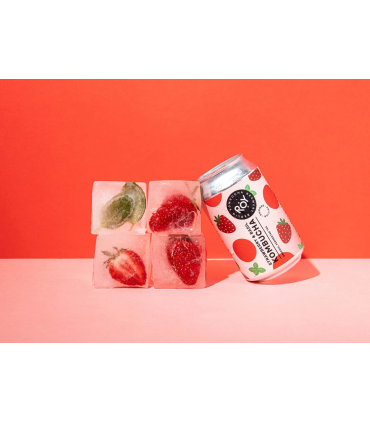 Kombucha Ecológica Fresas y Albahaca