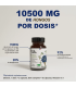 Cantidad de hongo por dosis en Maitake y seta ostra