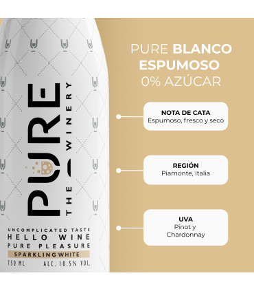 Vino Blanco Espumoso 0% Azúcar