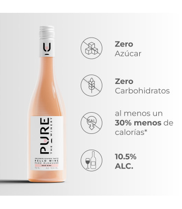 Vino Rosado 0% Azúcar