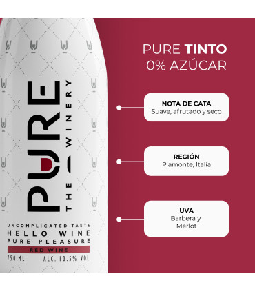 Vino Tinto 0% Azúcar