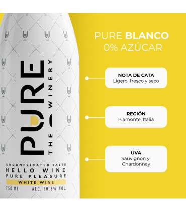 Vino Blanco 0% Azúcar