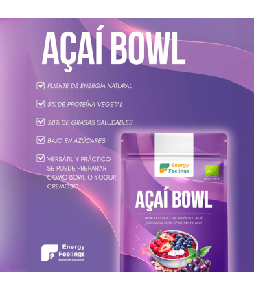 Açaí Bowl en polvo Ecológico y sin azúcar 500g