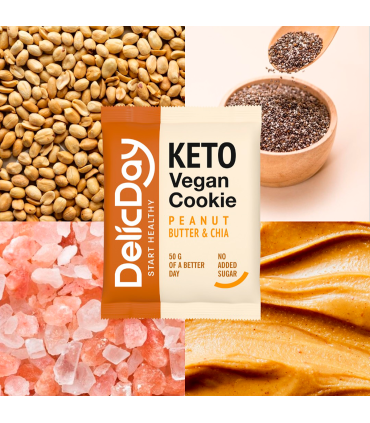 Cookie Keto Mantequilla de cacahuete & Chía