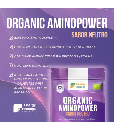 Proteína vegetal BIO Aminopower 82% Neutro - 500g