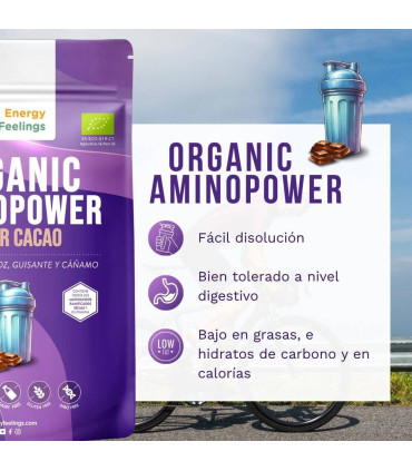 Proteína vegetal BIO Aminopower 74% Cacao - 500g