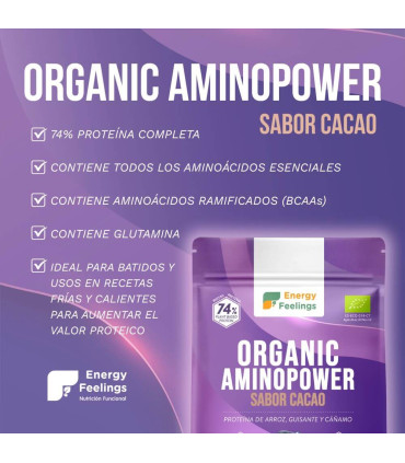 Proteína vegetal BIO Aminopower 74% Cacao - 500g