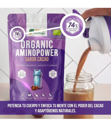 Proteína vegetal BIO Aminopower 74% Cacao - 500g