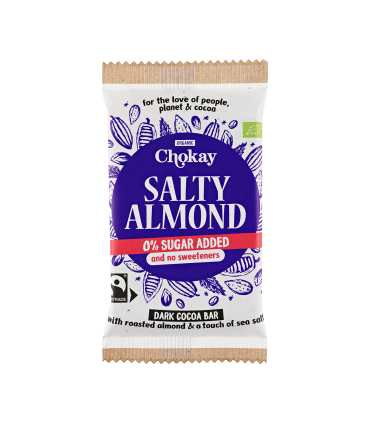 Chocolate Negro con Almendras y Sal Marina BIO