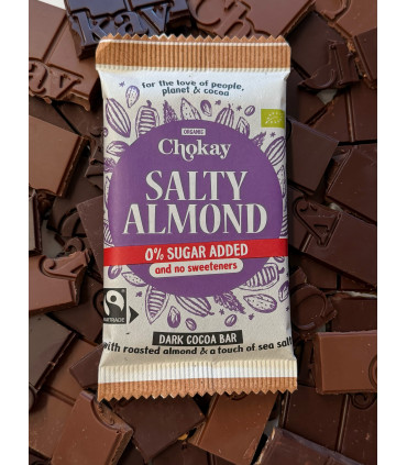 Chocolate Negro con Almendras y Sal Marina BIO