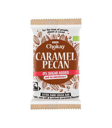 Chocolate Negro con Caramelo y Nueces Pecanas BIO