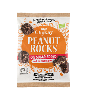 Rocas de Cacahuete con Chocolate Negro BIO