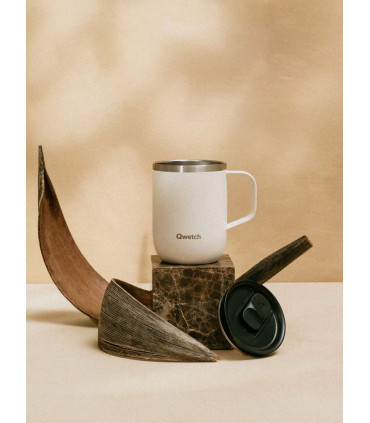 Taza isotérmica con tapa y asa 350ml